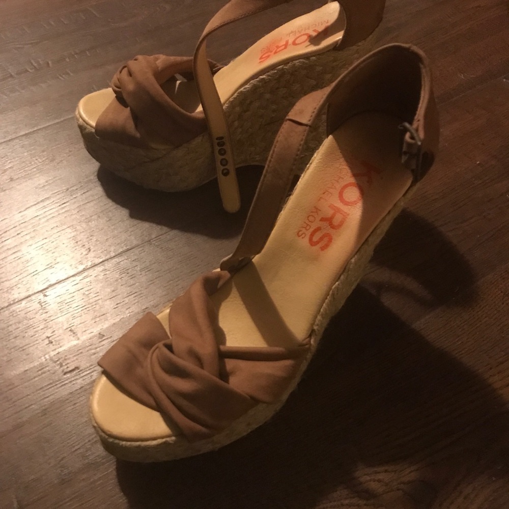 Brown Michael Kors wedges